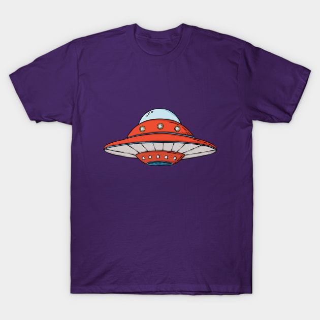 Spaceship T-Shirt by Mako Design 